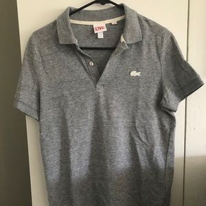 Small Lacoste Poli Grey w/white Croc